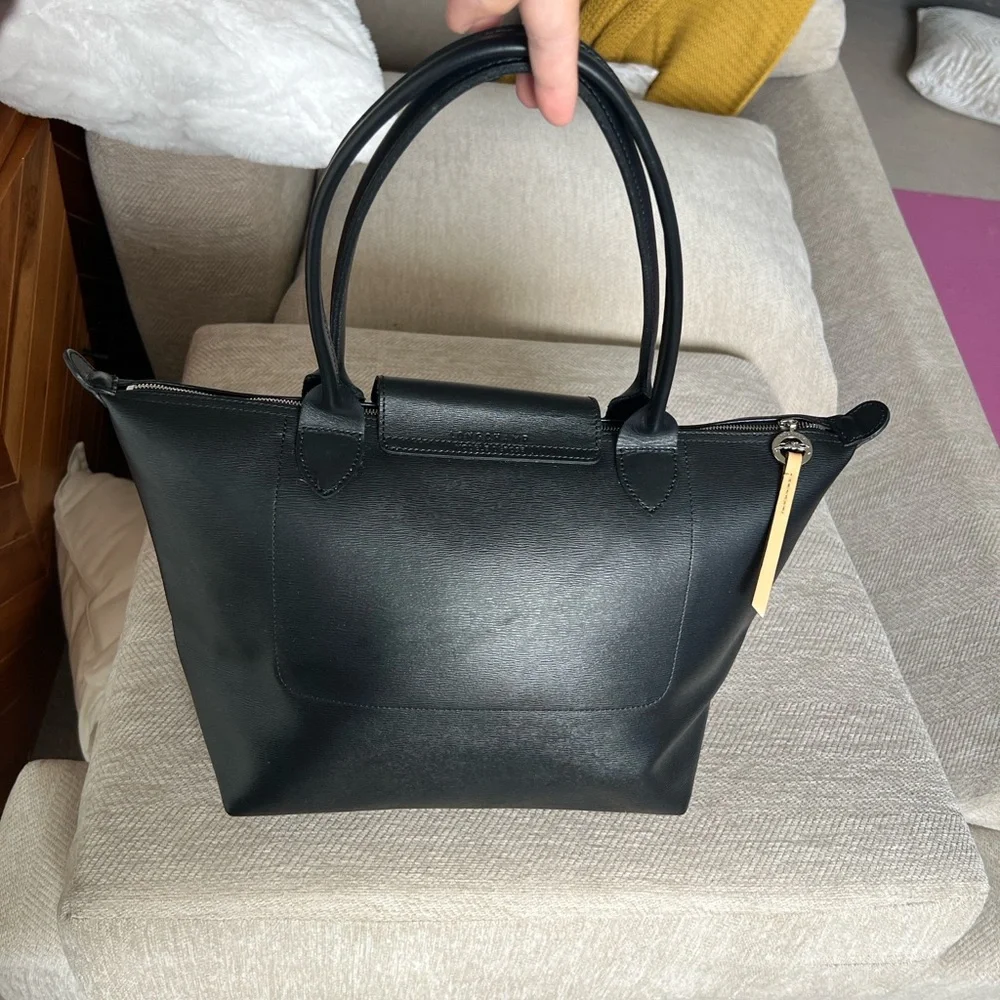 Longchamp Le Pliage Elegant Black Shoulder Tote Bag - Picture 4 of 6